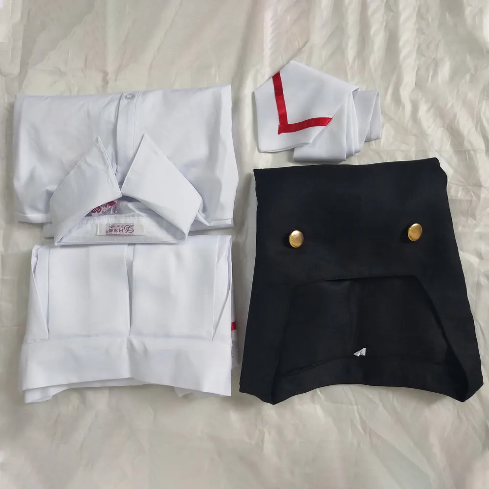 Cardcaptor Sakura Kinomoto Sakura Cosplay Costume Sailor Suit Uniform Skirt Outfits Halloween Carnival Party Suit