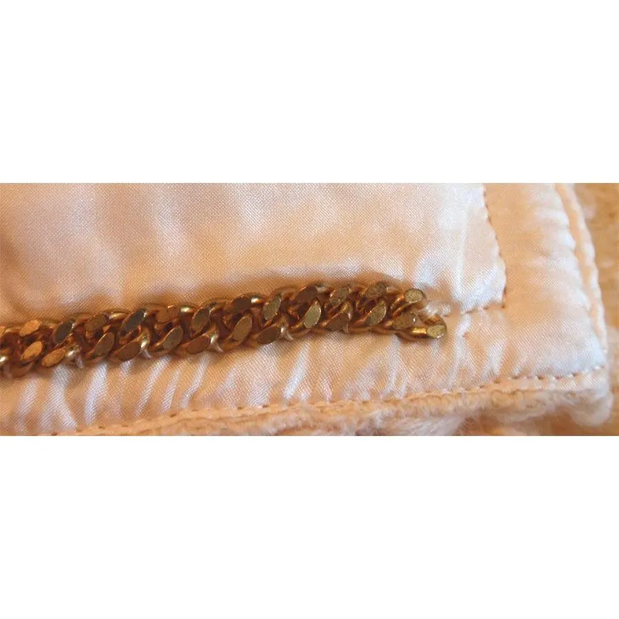 CHANEL 1980s 2 pc Cream Wool Skirt Set | Size 44