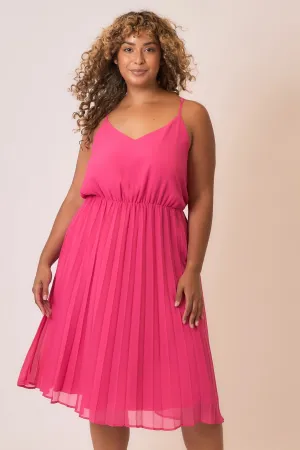 Chiffon Pleated Midi Dress