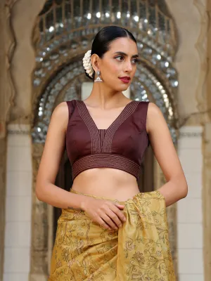 Chocolate Embroidered Reign Blouse