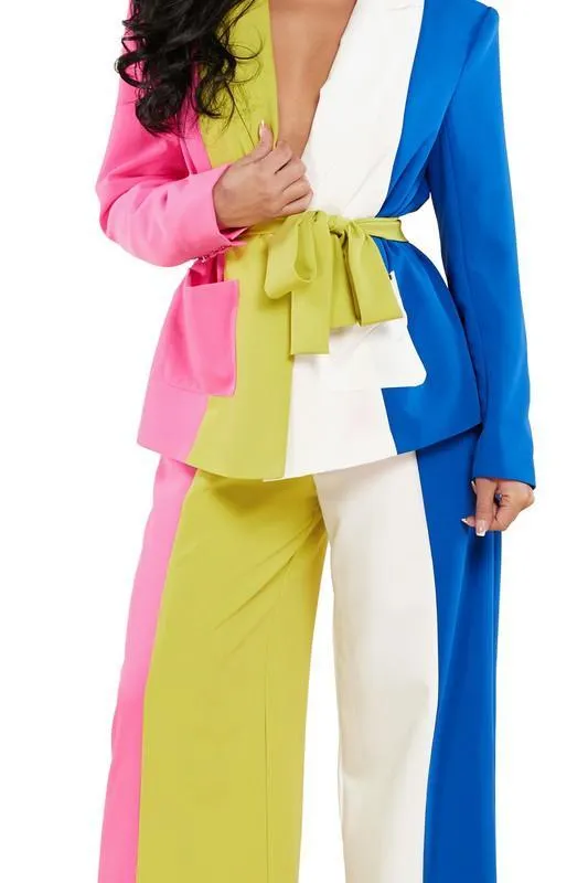 COLORBLOCK 2PC SUIT