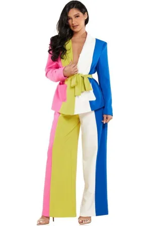 COLORBLOCK 2PC SUIT