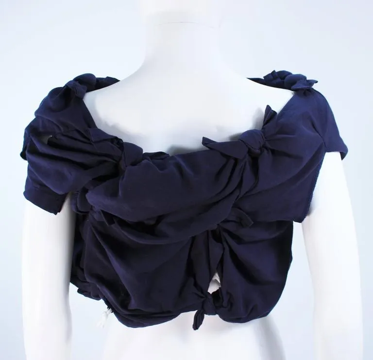COMME DES GARÇONS Navy Knot Blouse Size XS