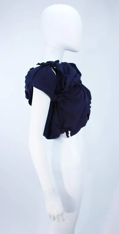 COMME DES GARÇONS Navy Knot Blouse Size XS