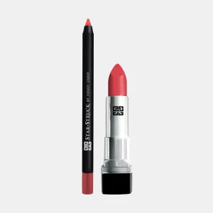 Coralicious - 2Pcs Lip Kit, Lipstick & Lipliner Kit - Coral Pink