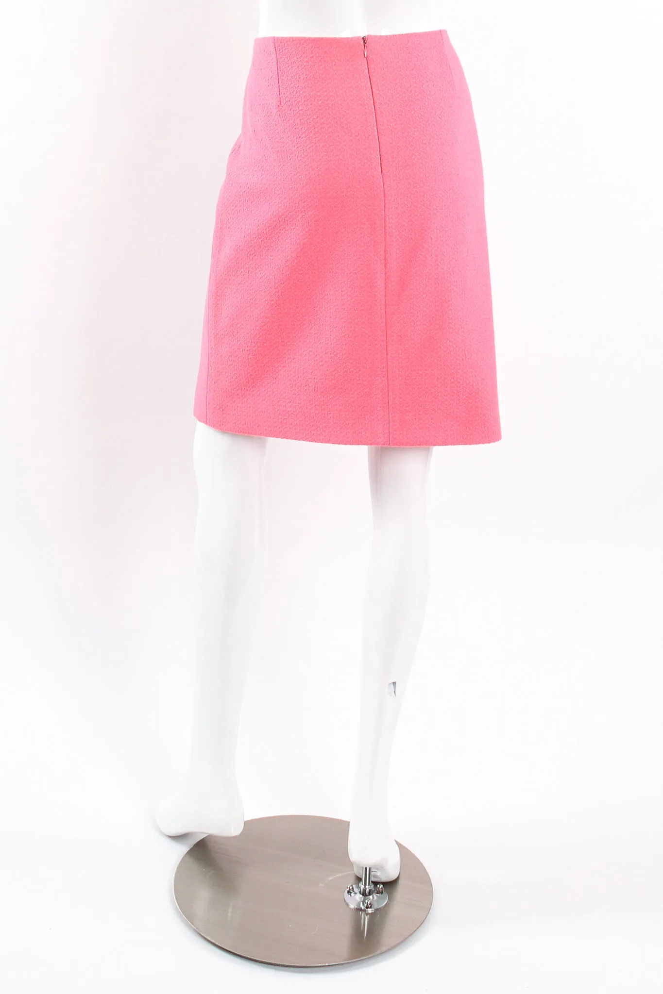 Crochet Trim Tweed Jacket & Skirt Set