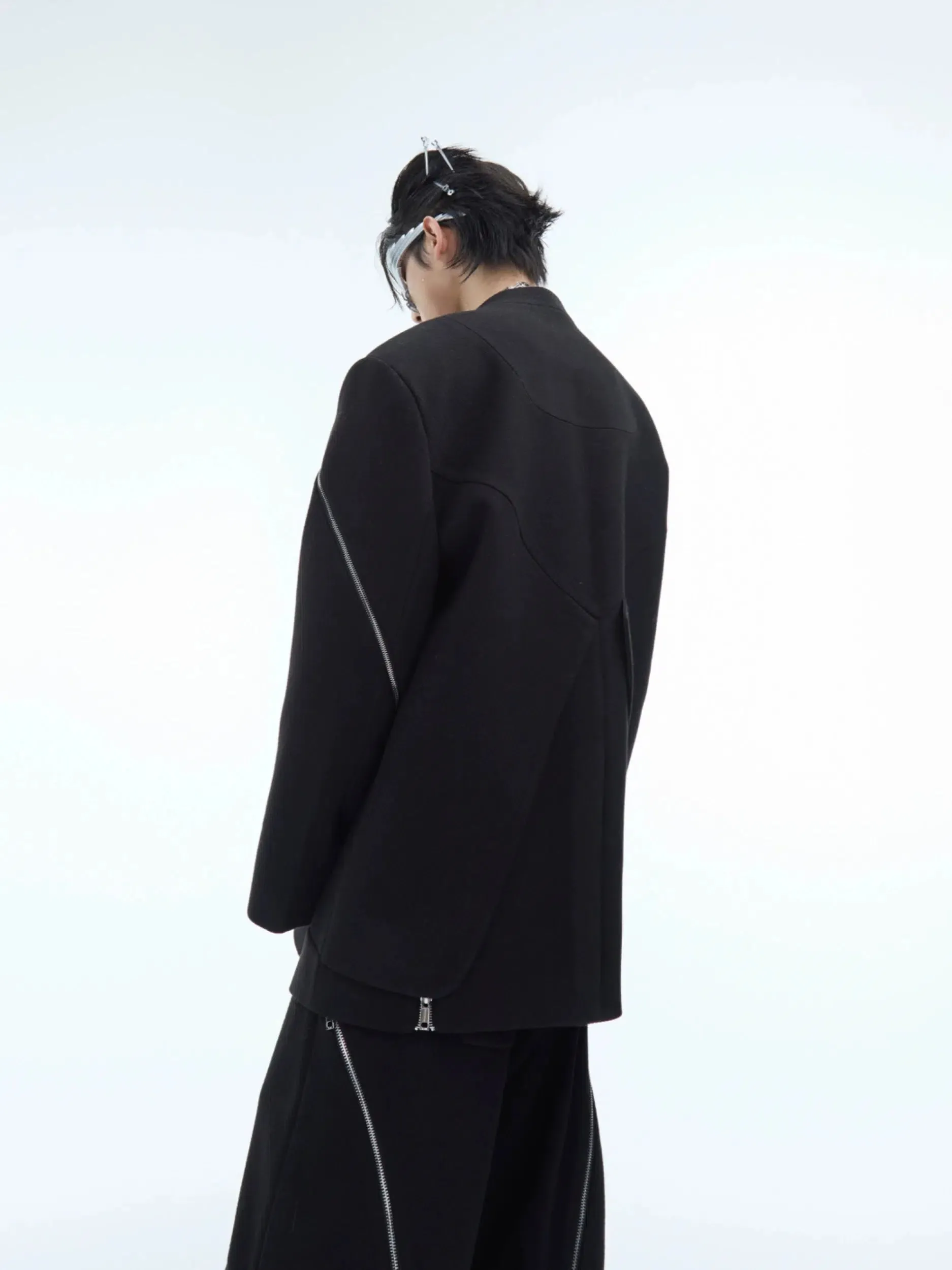 Deconstructed Zipper Suit Set