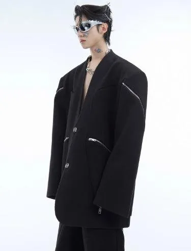 Deconstructed Zipper Suit Set