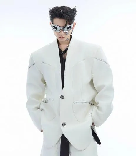 Deconstructed Zipper Suit Set