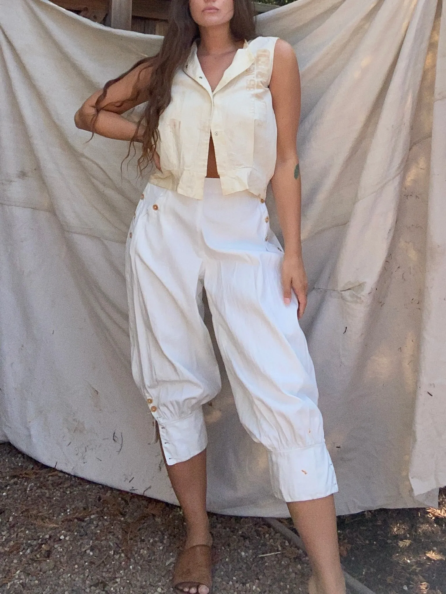 Depression Era Handmade Feed Sack Blouse