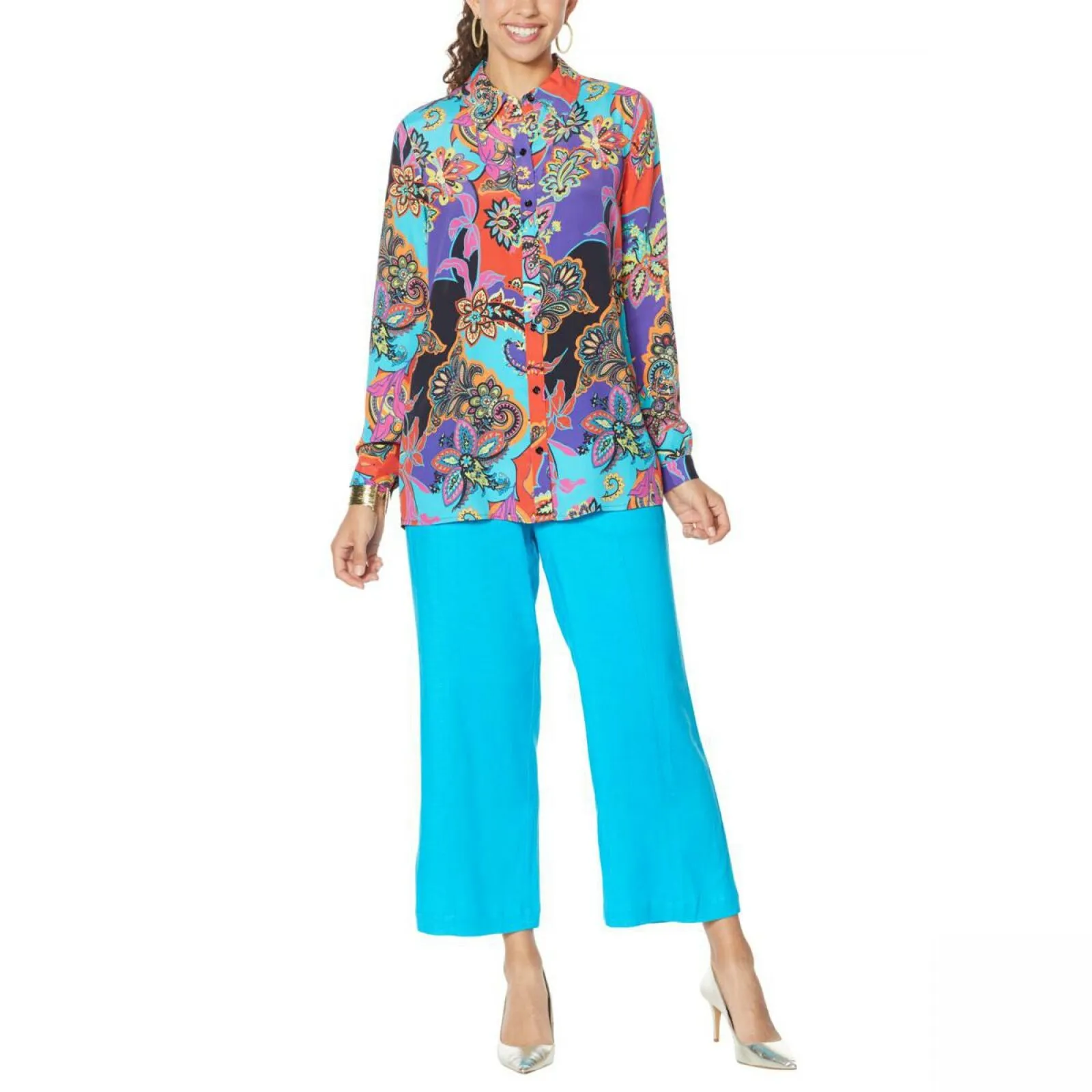 DG2 by Diane Gilman Women's Signature Collection Silk Blend Top