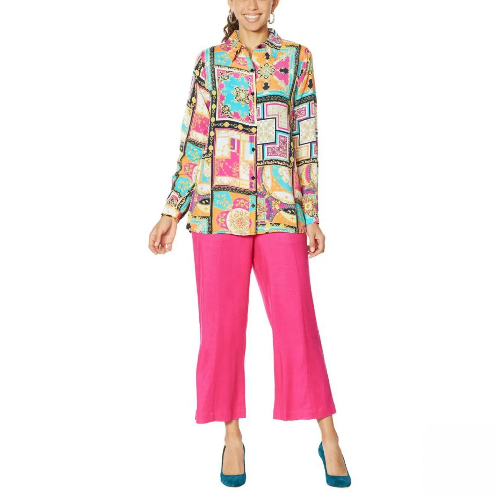 DG2 by Diane Gilman Women's Signature Collection Silk Blend Top