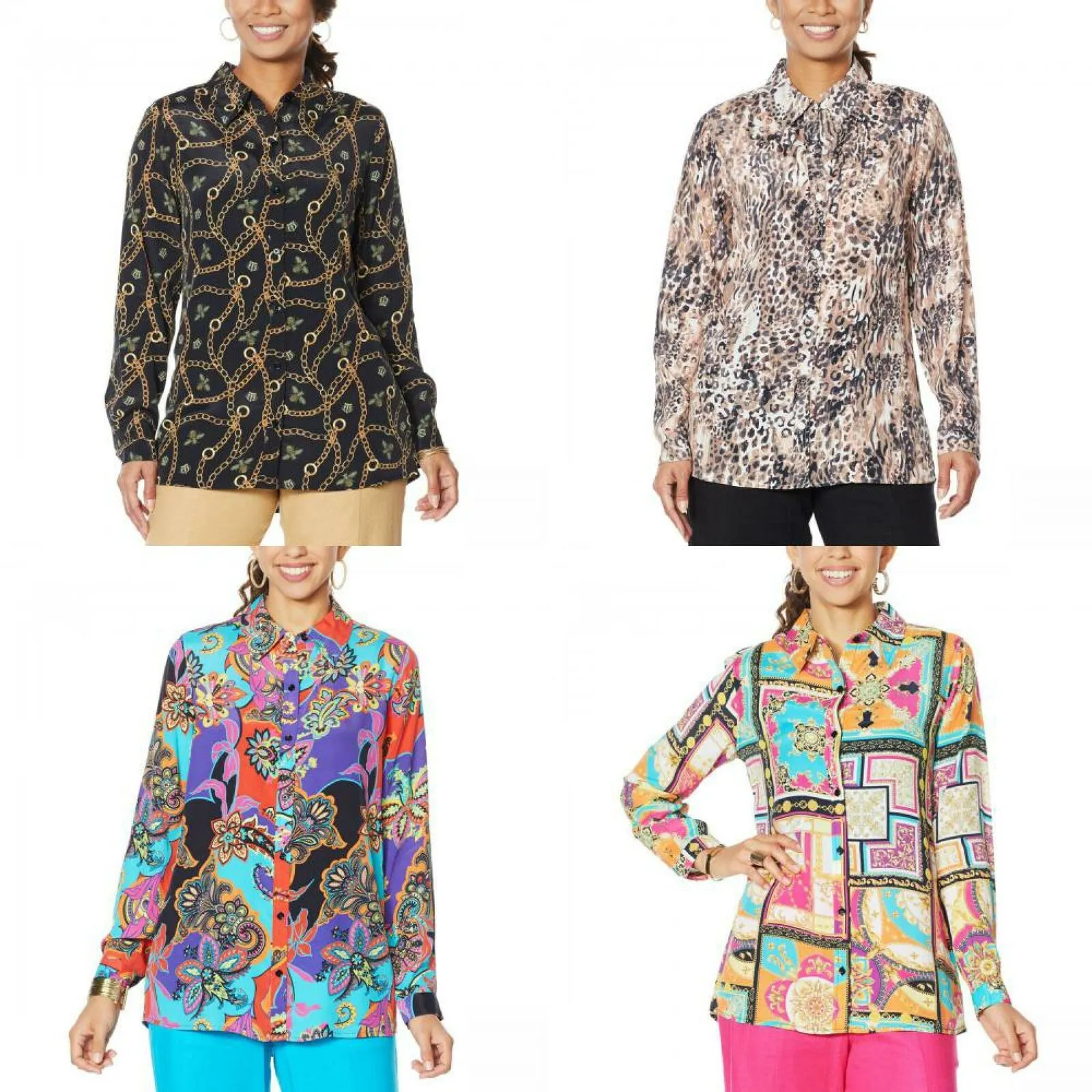 DG2 by Diane Gilman Women's Signature Collection Silk Blend Top