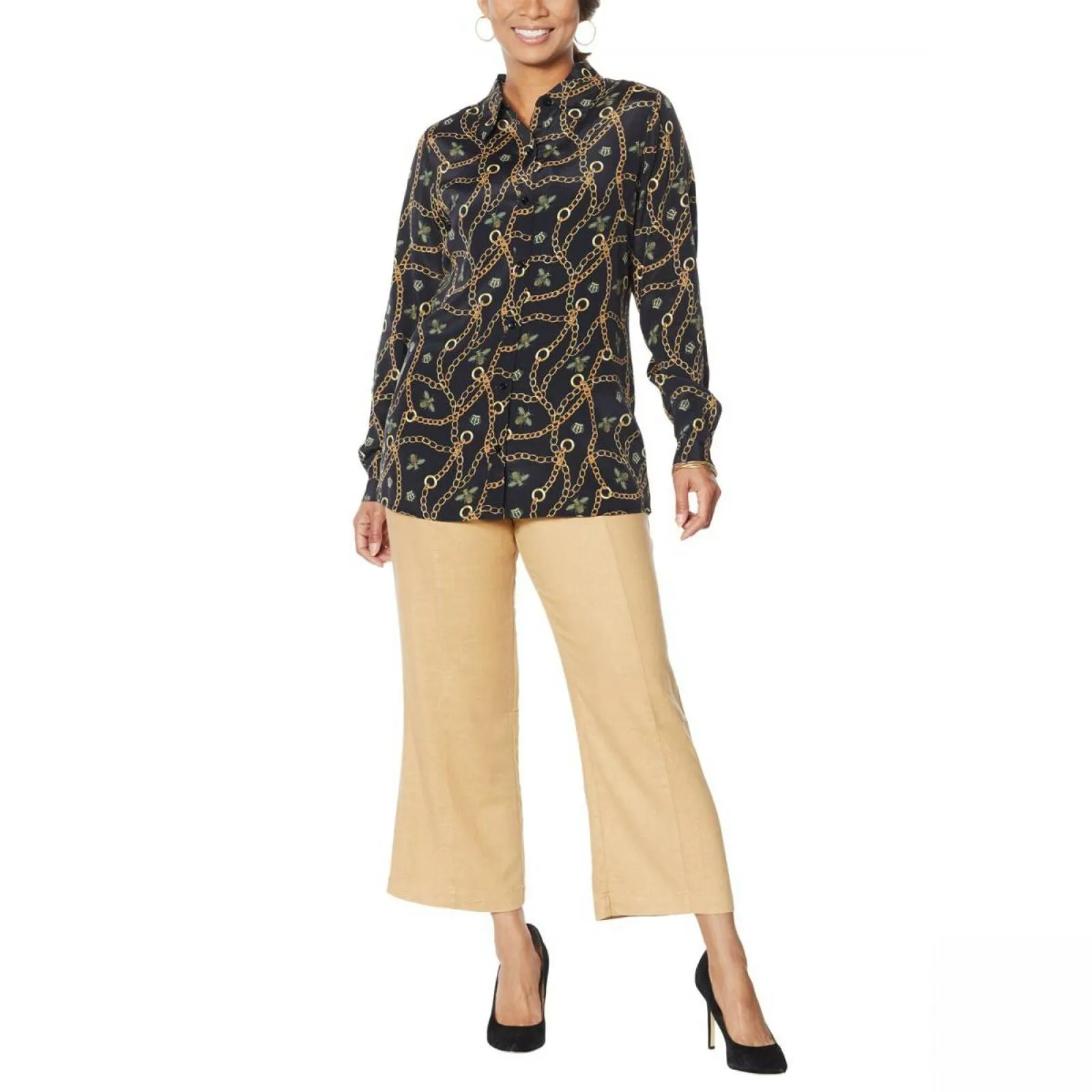 DG2 by Diane Gilman Women's Signature Collection Silk Blend Top