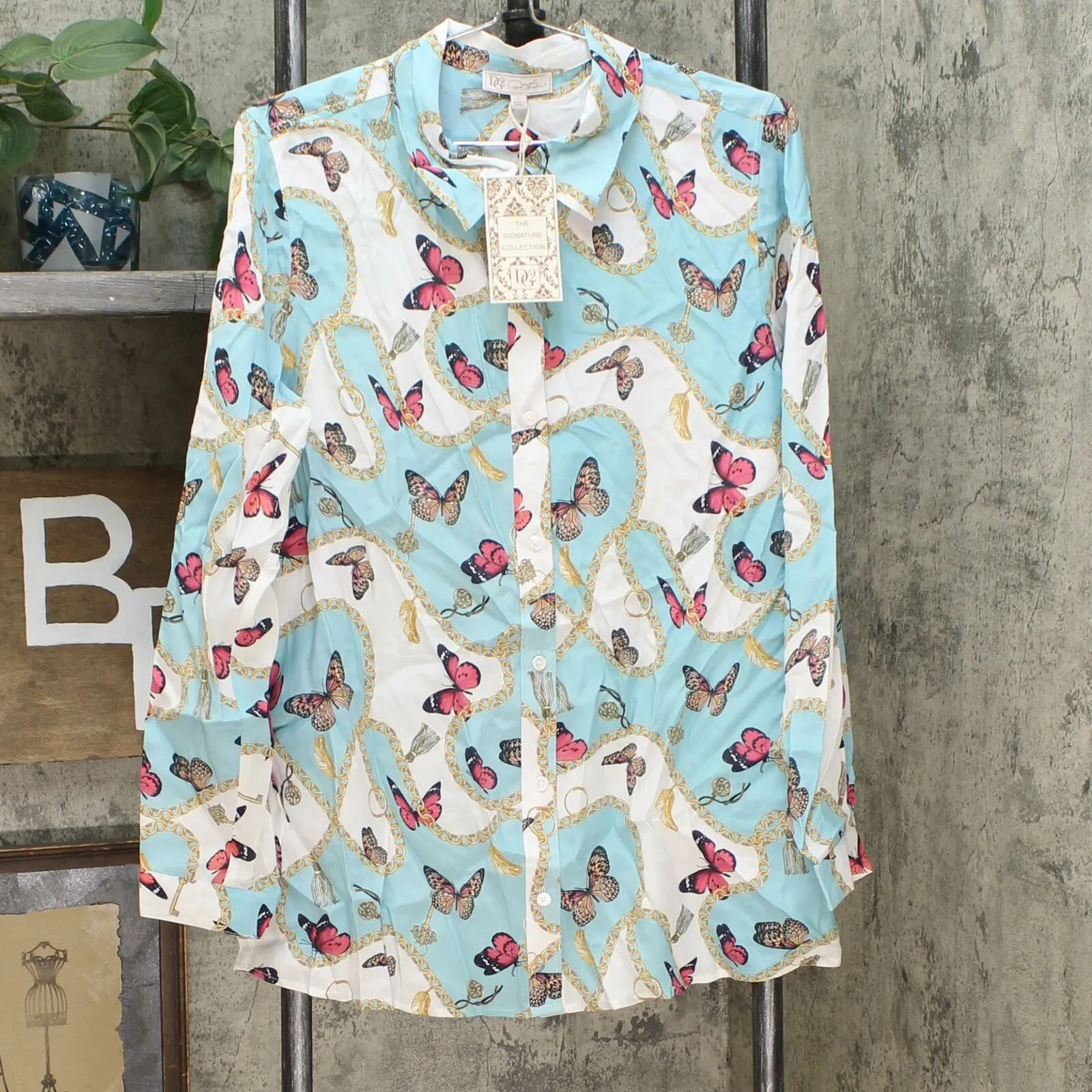 DG2 by Diane Gilman Women's Signature Collection Silk Blend Top