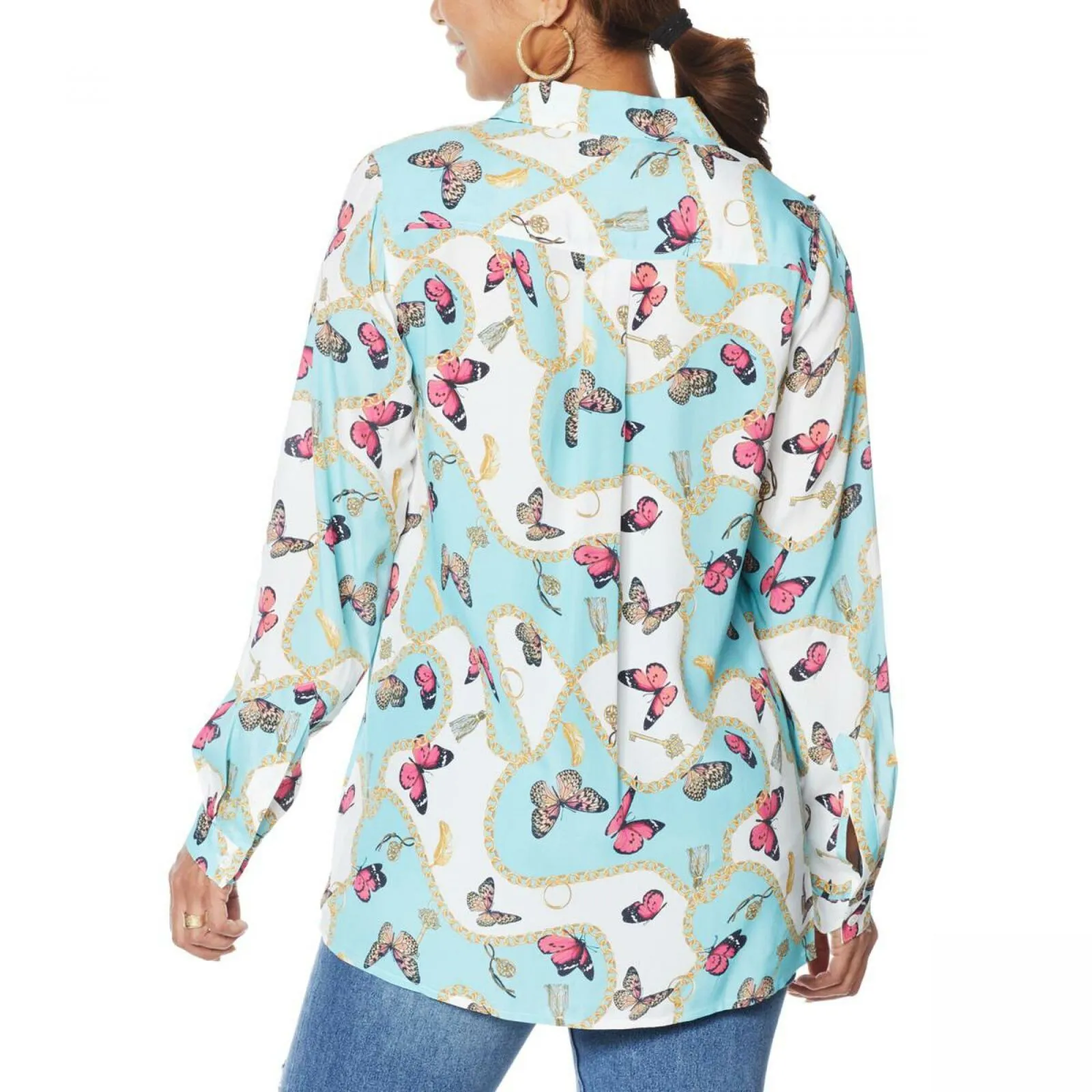 DG2 by Diane Gilman Women's Signature Collection Silk Blend Top