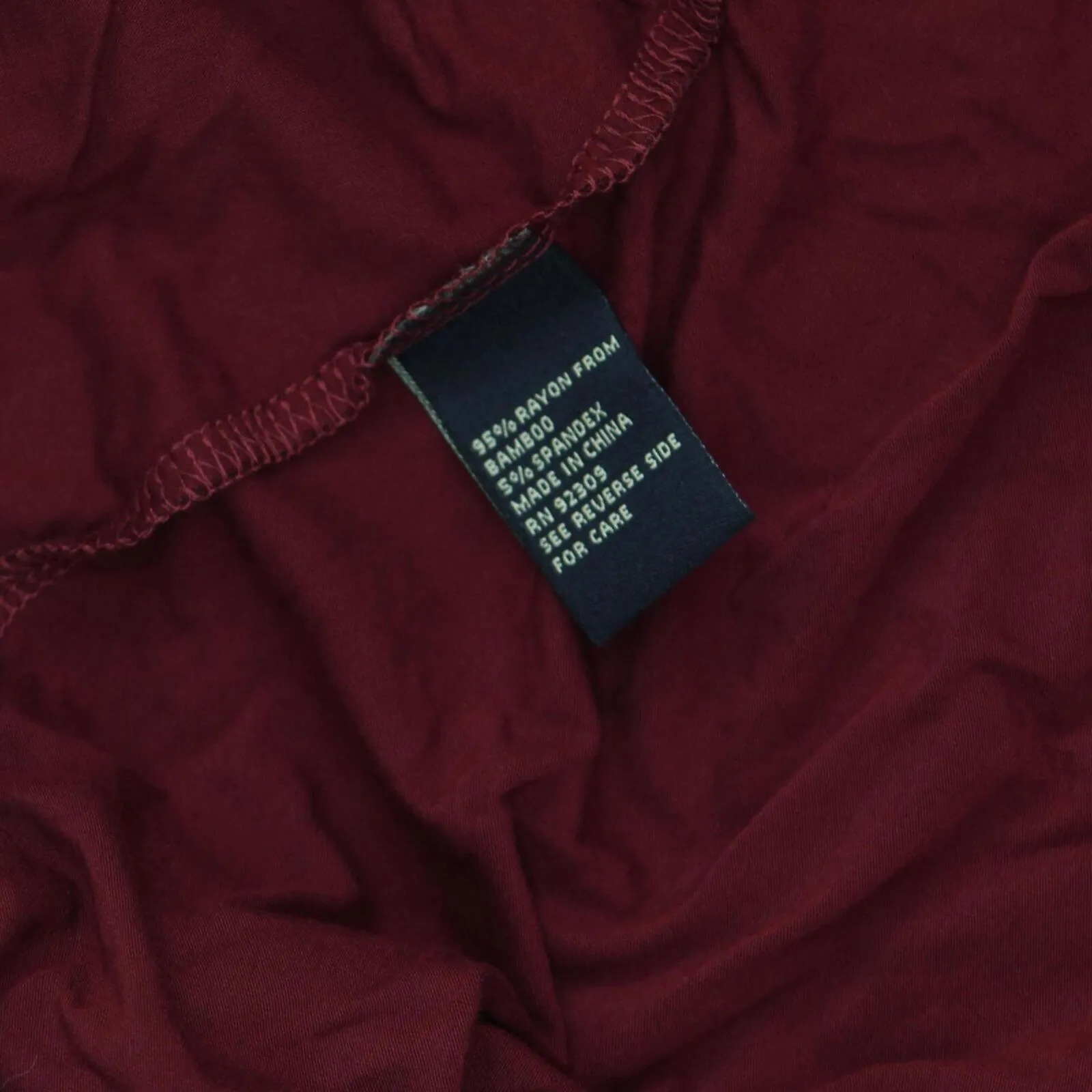 DG2 by Diane Gilman Womens Sustainable Bamboo Crossover Peplum Top Wine Red L