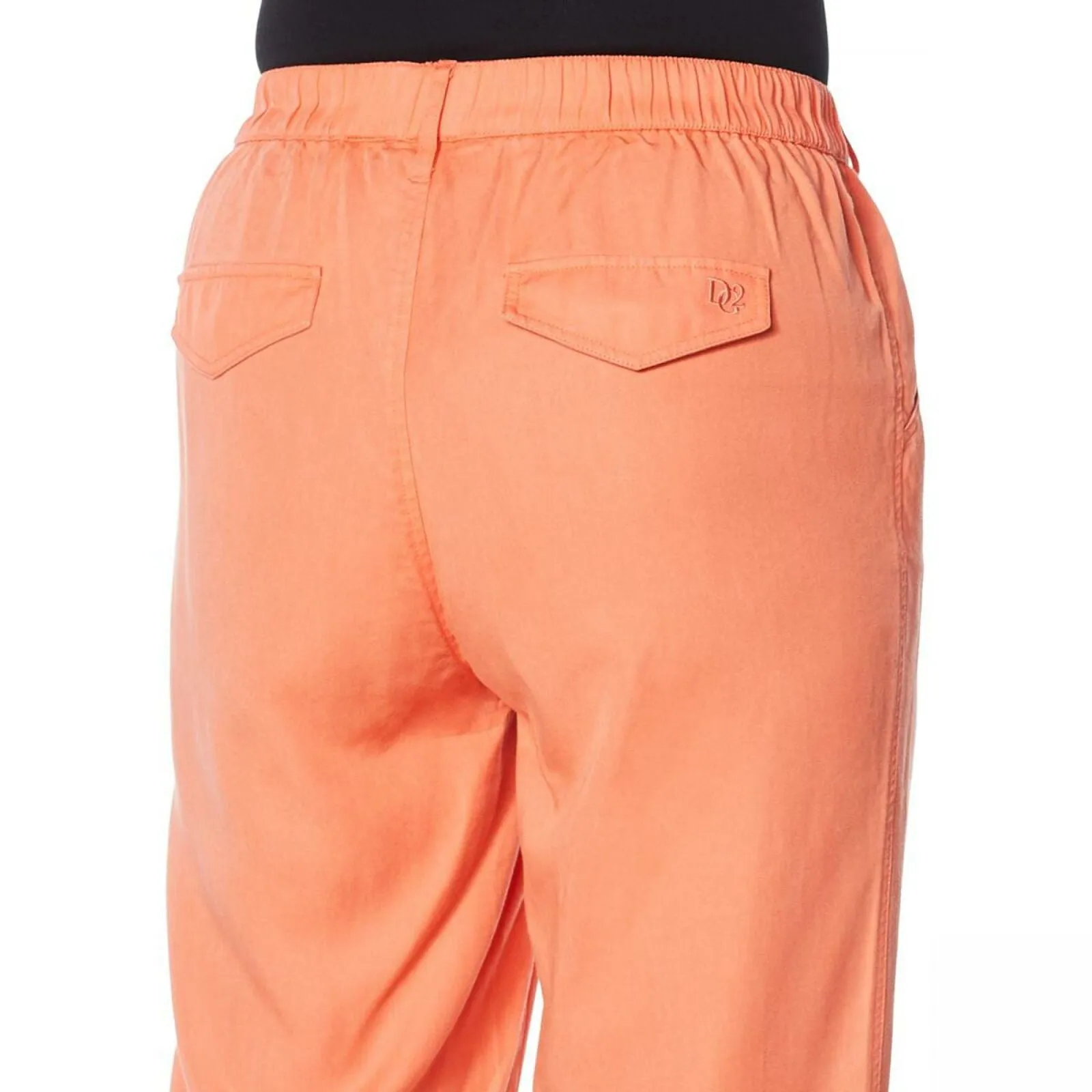 DG2 by Diane Gilman Women's Tall Elastic Waist Cropped Soft Pants