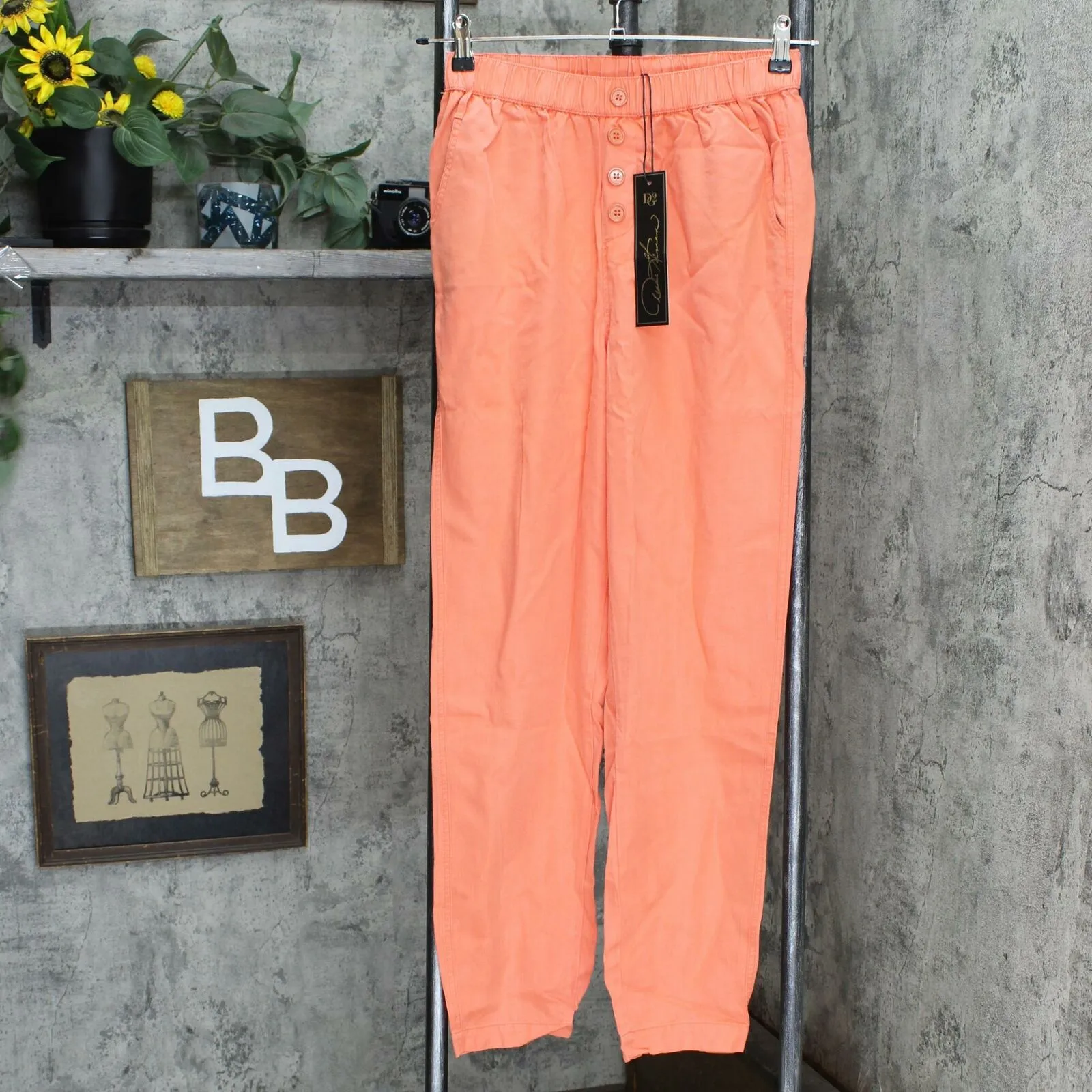 DG2 by Diane Gilman Women's Tall Elastic Waist Cropped Soft Pants