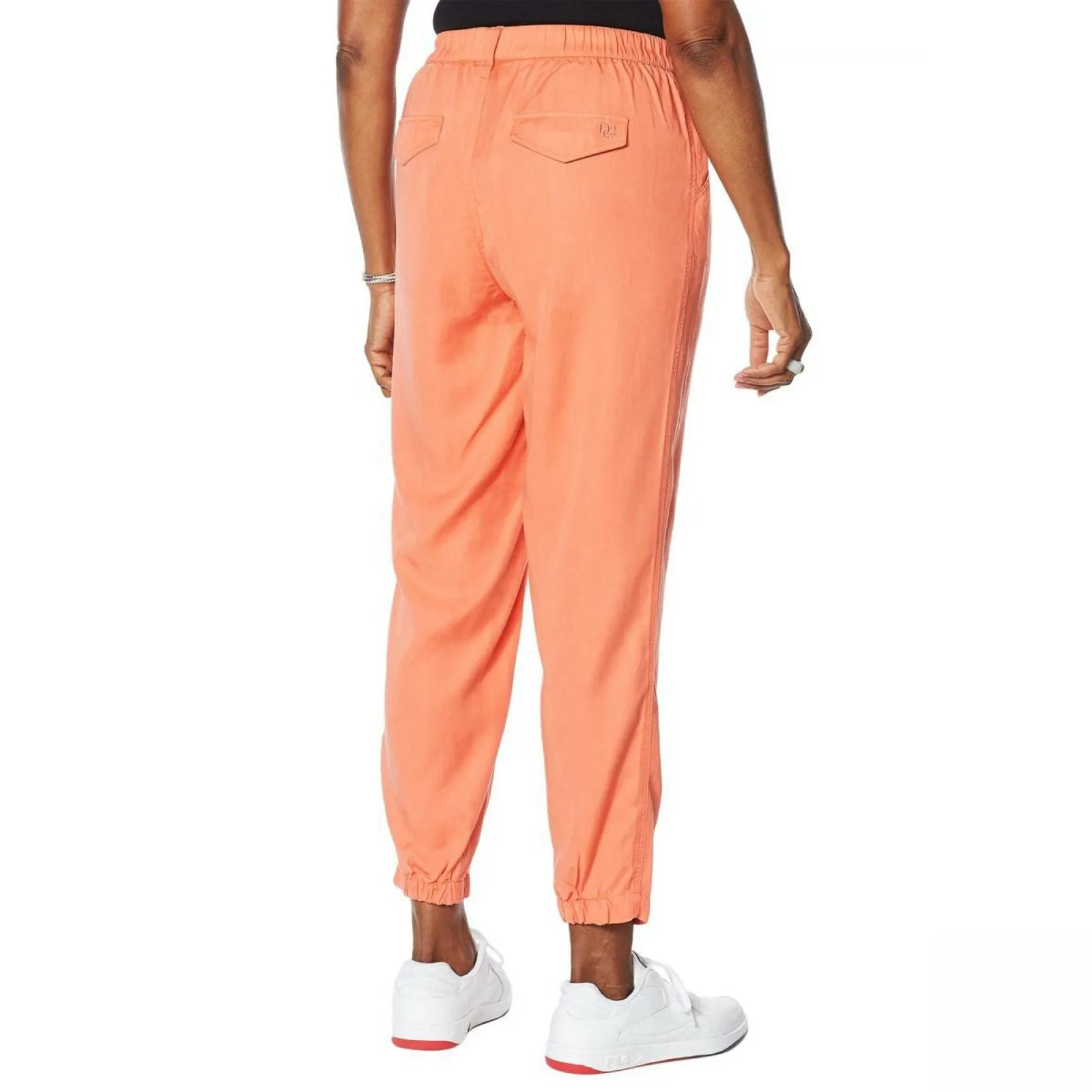 DG2 by Diane Gilman Women's Tall Elastic Waist Cropped Soft Pants