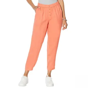 DG2 by Diane Gilman Women's Tall Elastic Waist Cropped Soft Pants