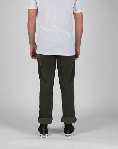 Dickies - 873 Regular Slim Mens Cord Pants Dark Olive