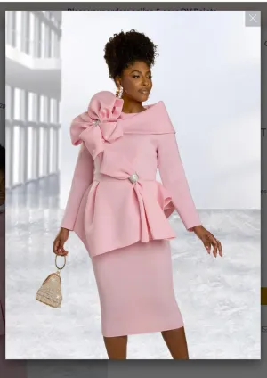 Donna Vinci Style 12138 2PC Jacket/Skirt Suit Poly/Spandex Fabric