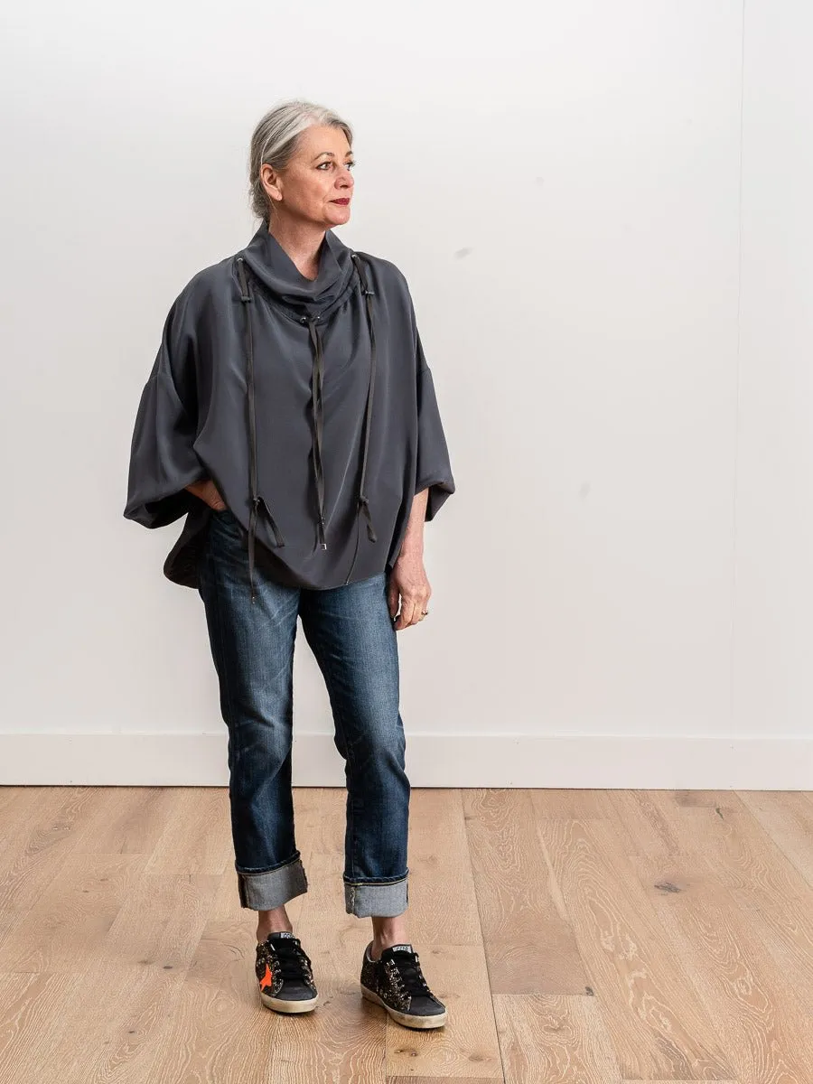 drawstring ruched top