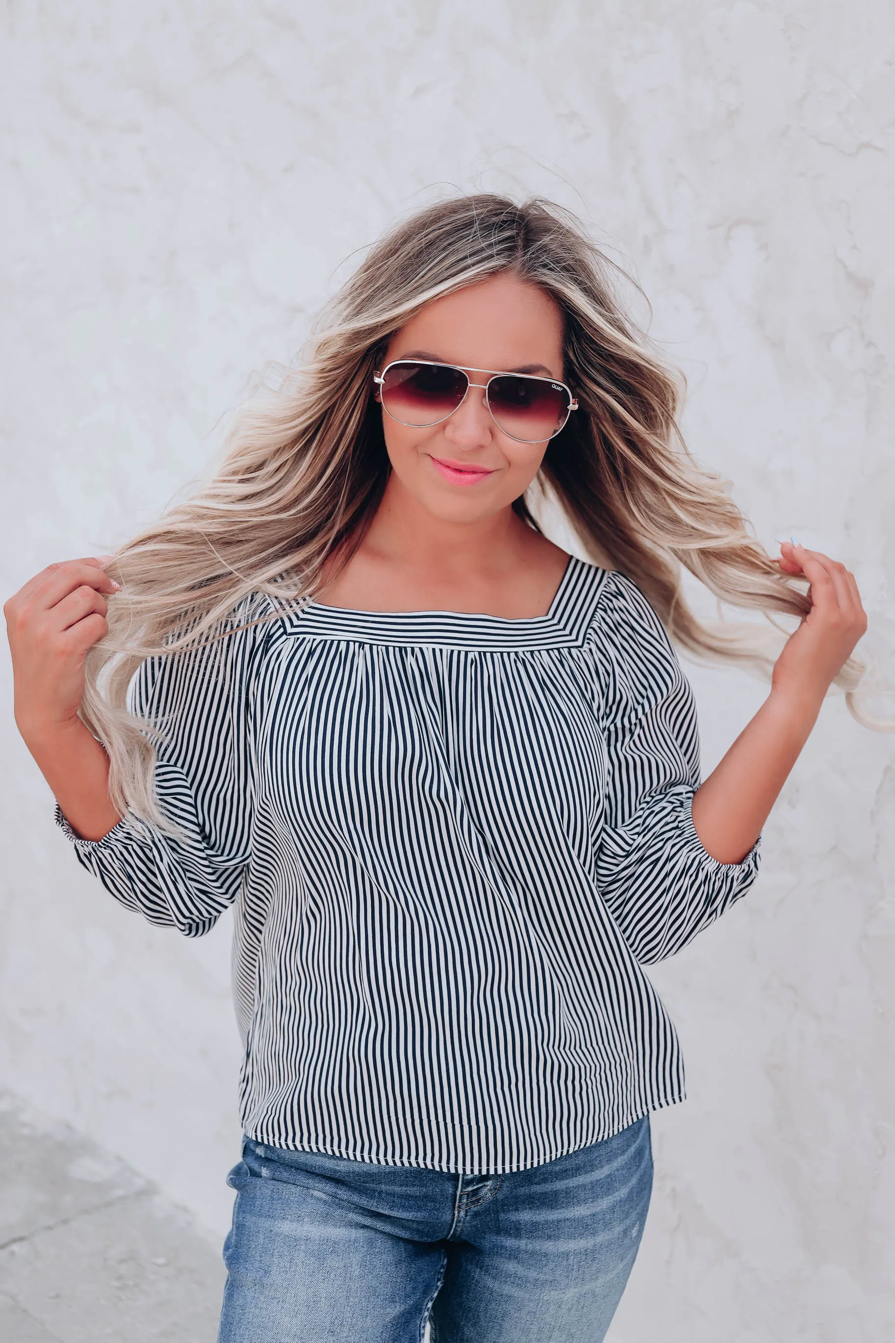 Dress to Impress Striped Blouse