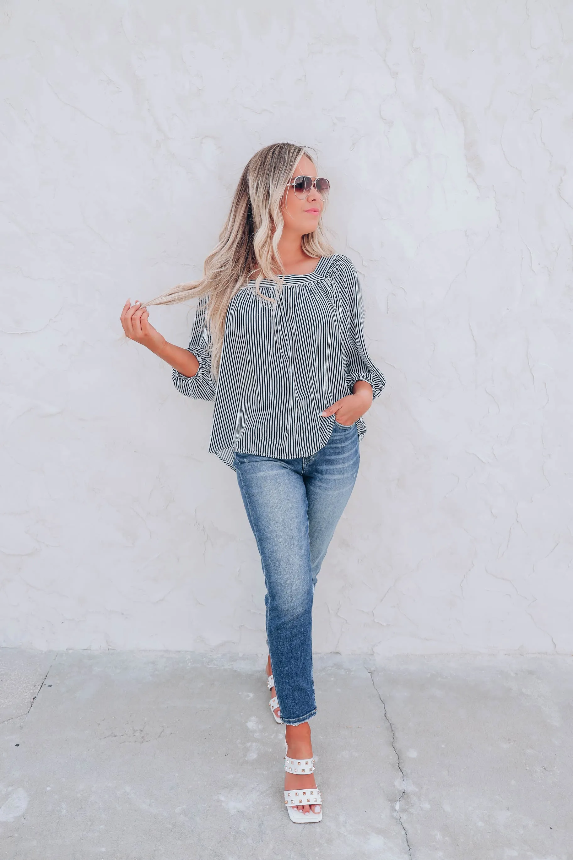 Dress to Impress Striped Blouse