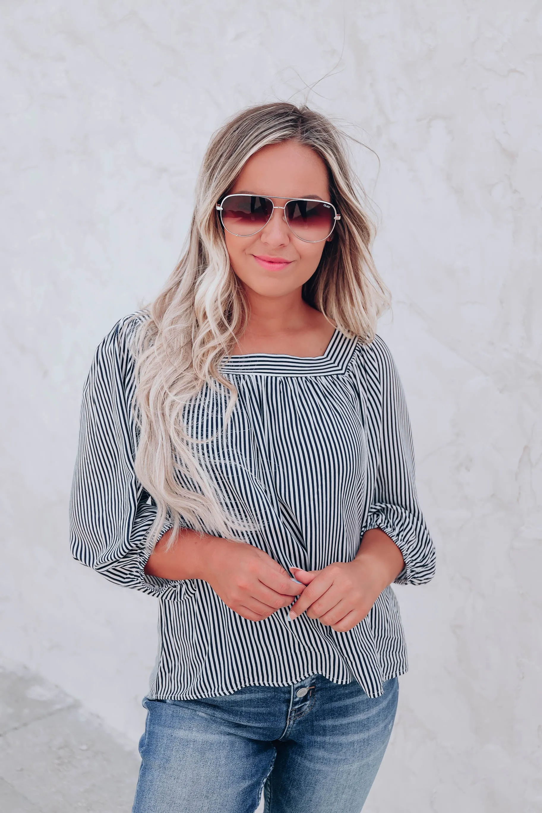 Dress to Impress Striped Blouse