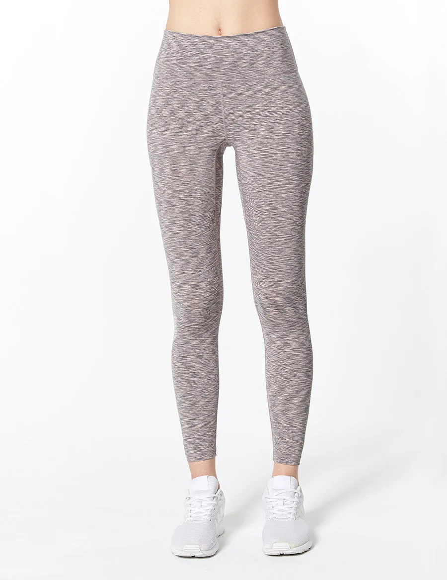 easyoga LESPIRO Glossy Slim Tights1 - D62 Gray Pink Strip