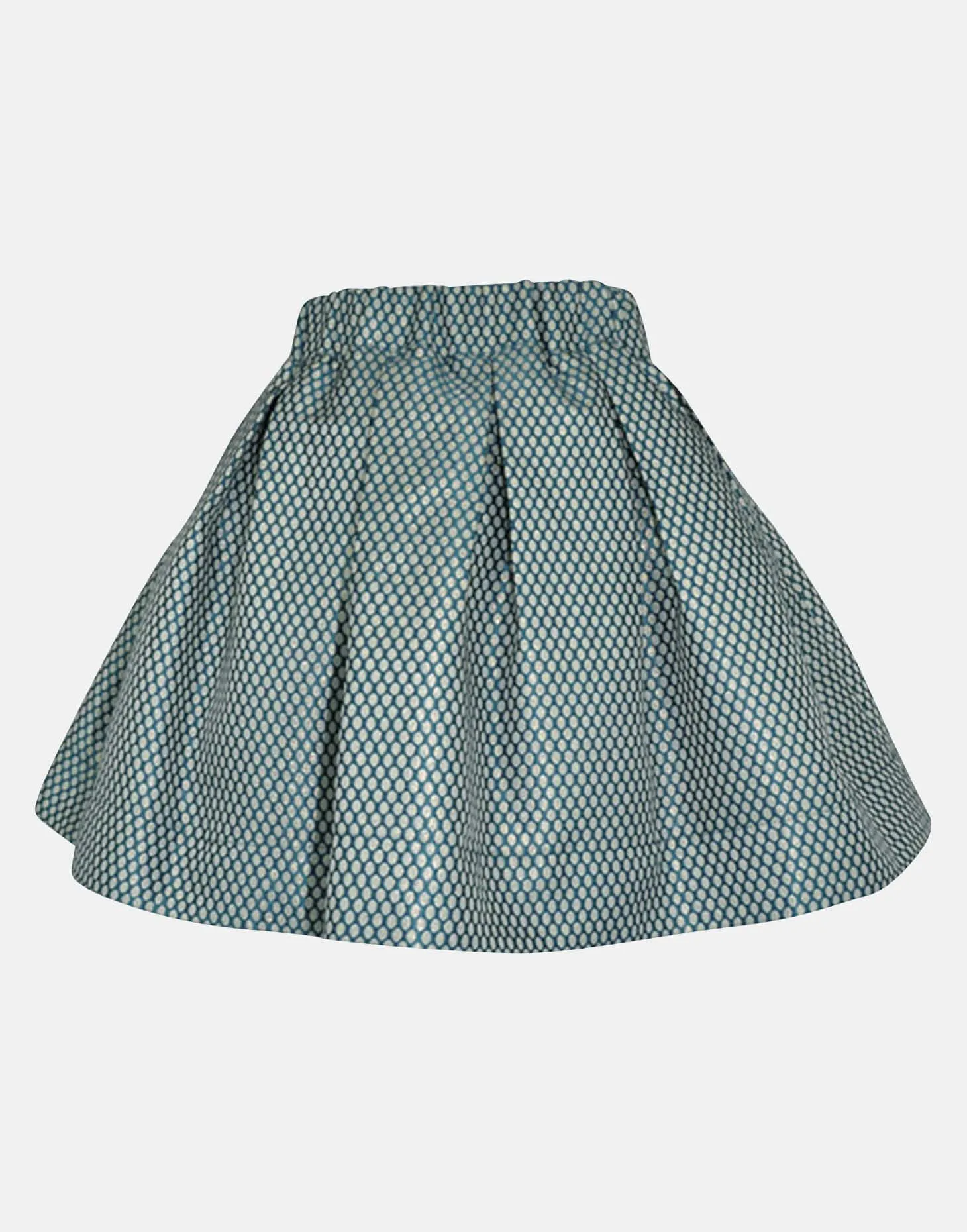 Elizabeth: Jade & gold jacquard skirt