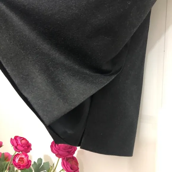 ESCADA Wool Gray Lined Straight Skirt 4