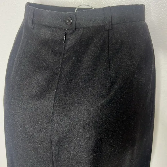 ESCADA Wool Gray Lined Straight Skirt 4