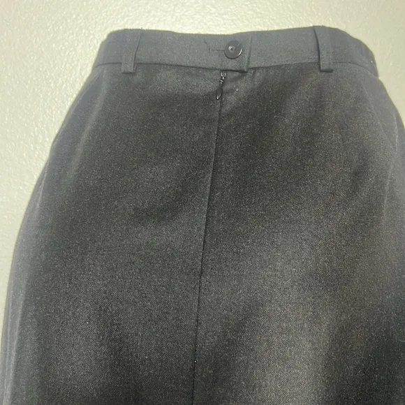 ESCADA Wool Gray Lined Straight Skirt 4