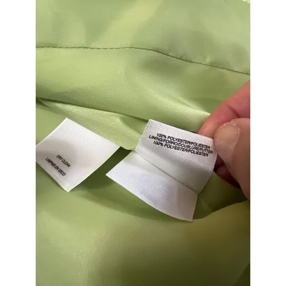 Evan-Picone Light Green Skirt Suit Set Size 6