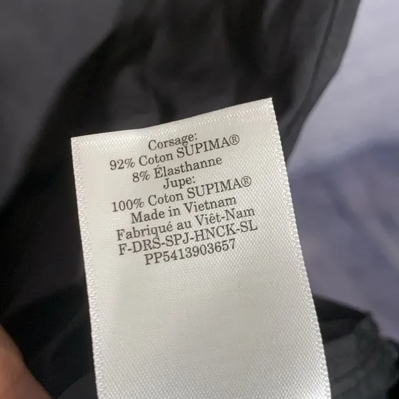 Everlane The Supima® High-Neck Riviera Dress in Black Size M NWOT