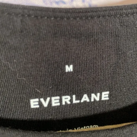 Everlane The Supima® High-Neck Riviera Dress in Black Size M NWOT