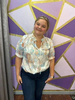 Feeling Great Top: Blue Mix