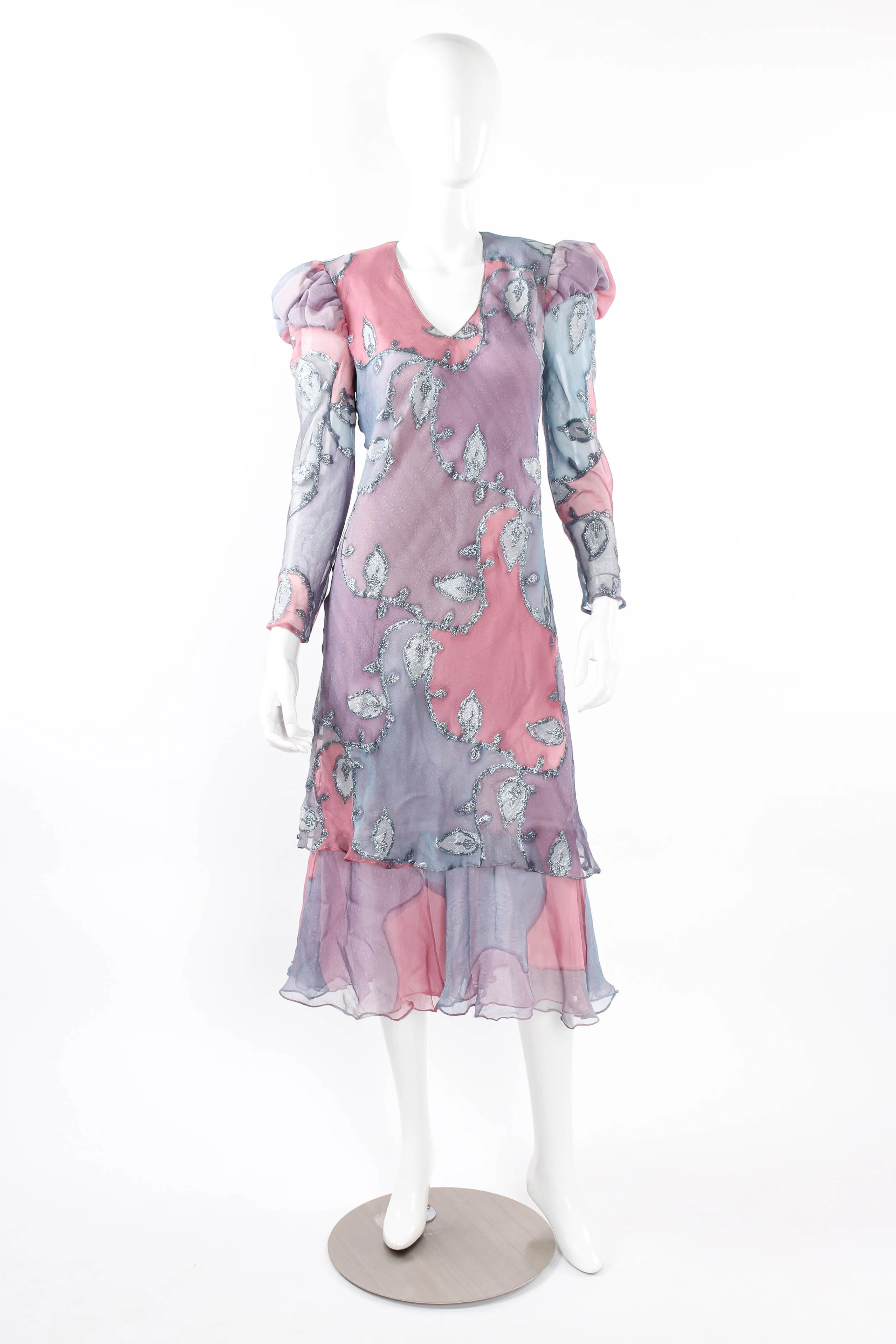 Foliage Watercolor Dress