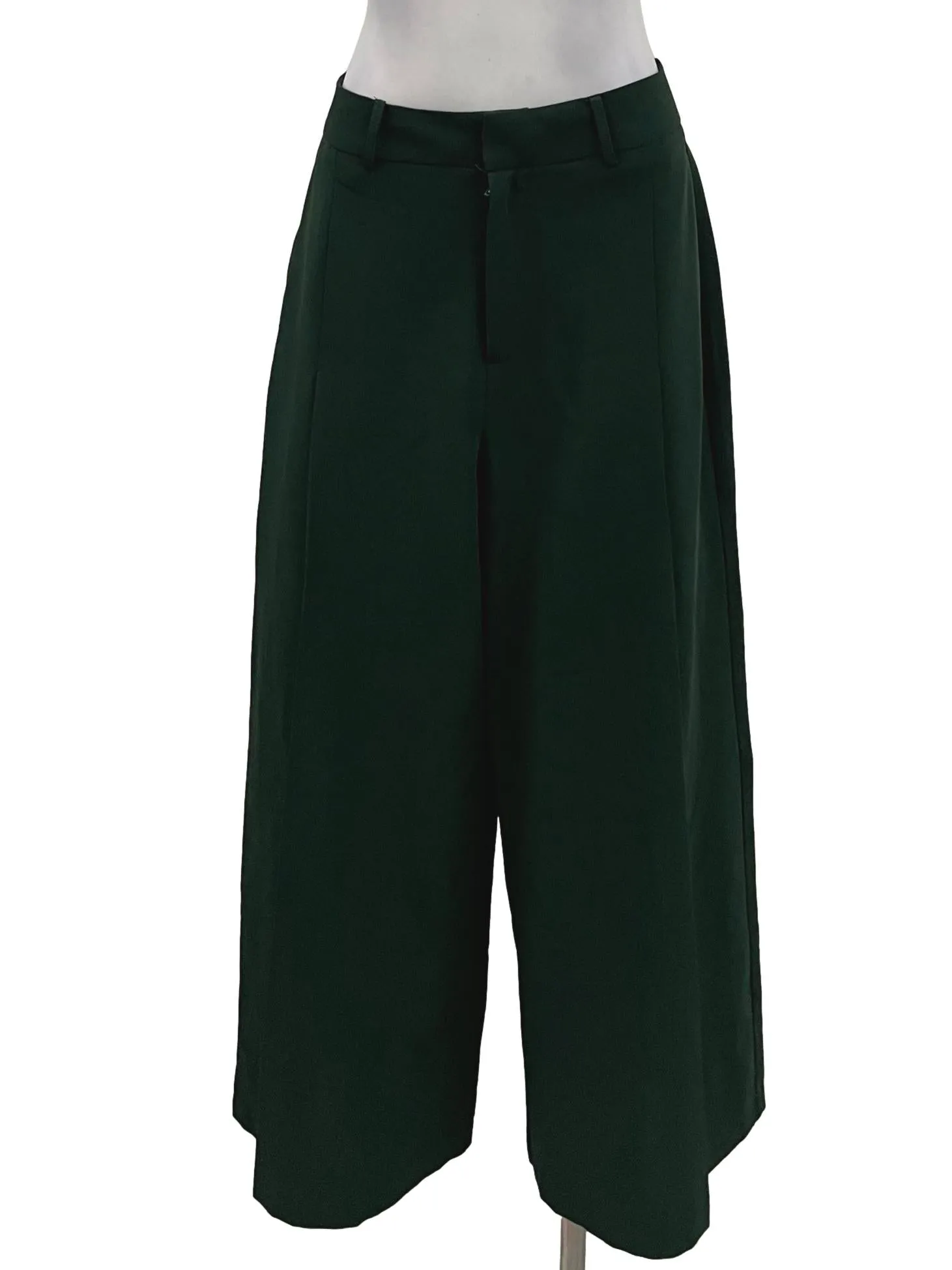 Forest Green Pleated Pants