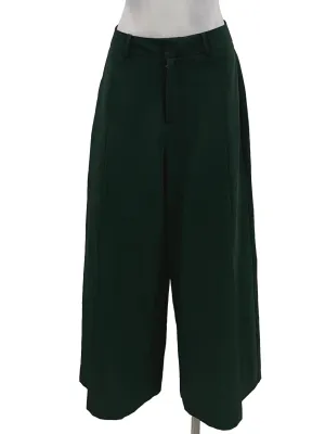 Forest Green Pleated Pants