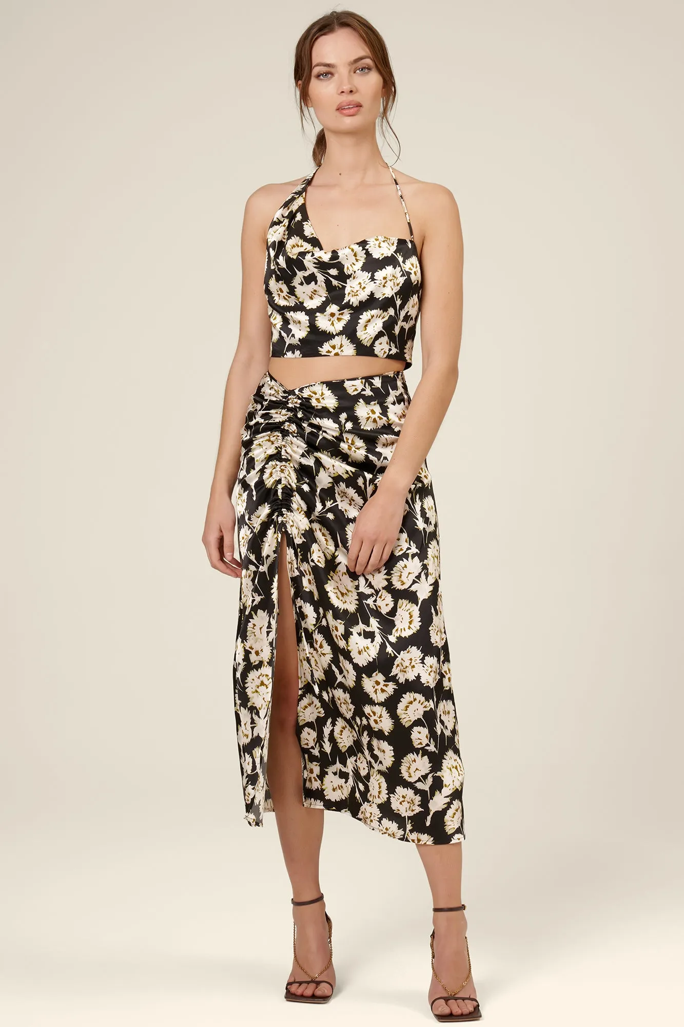 Frances Crop Top - Fan Floral