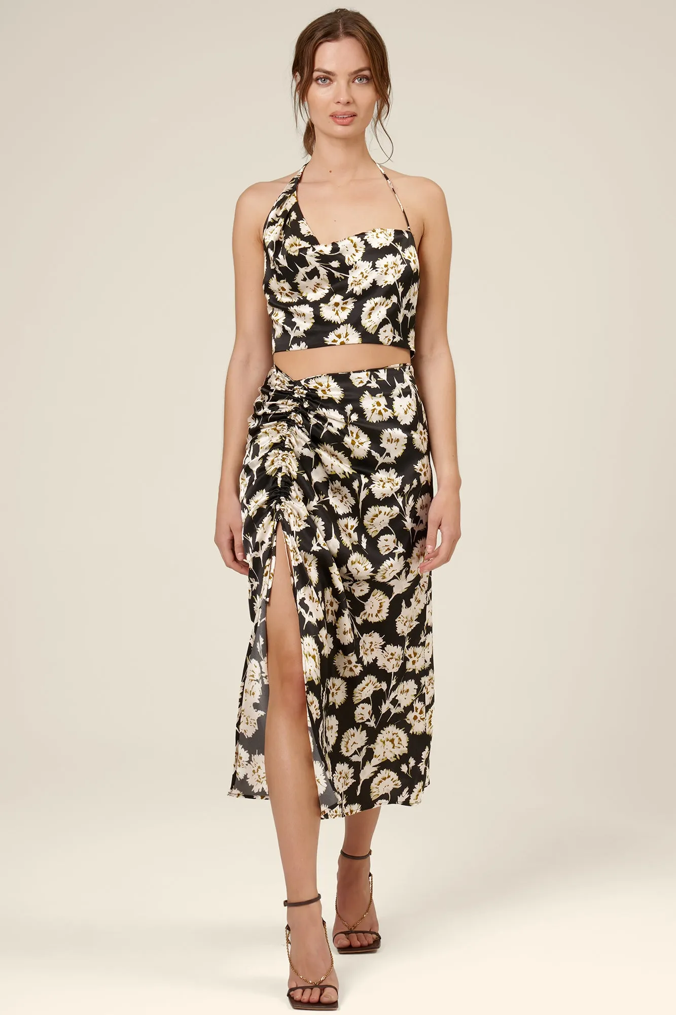 Frances Crop Top - Fan Floral