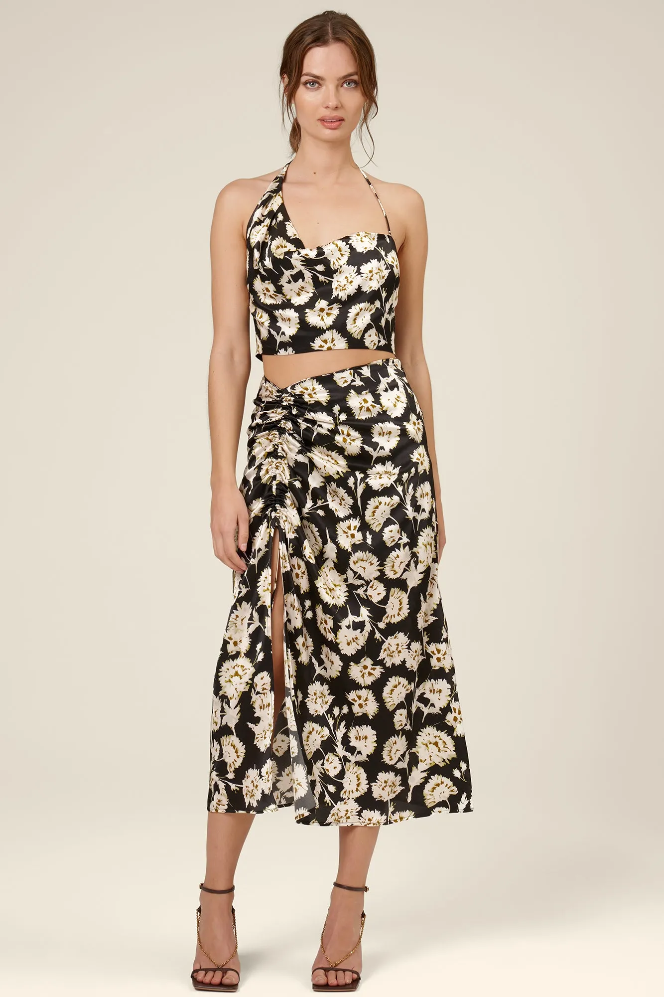 Frances Crop Top - Fan Floral