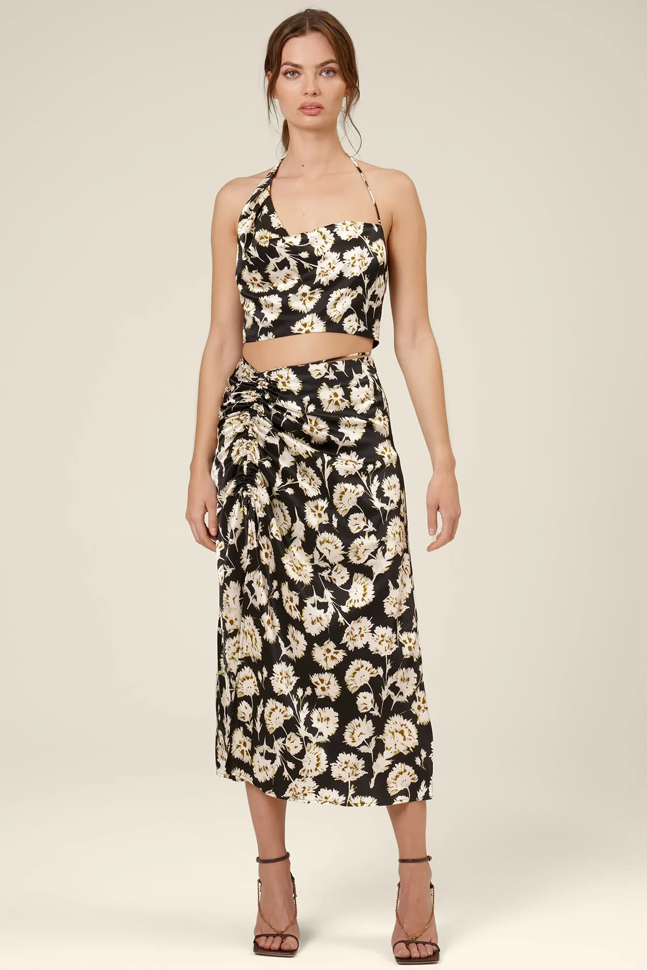 Frances Crop Top - Fan Floral