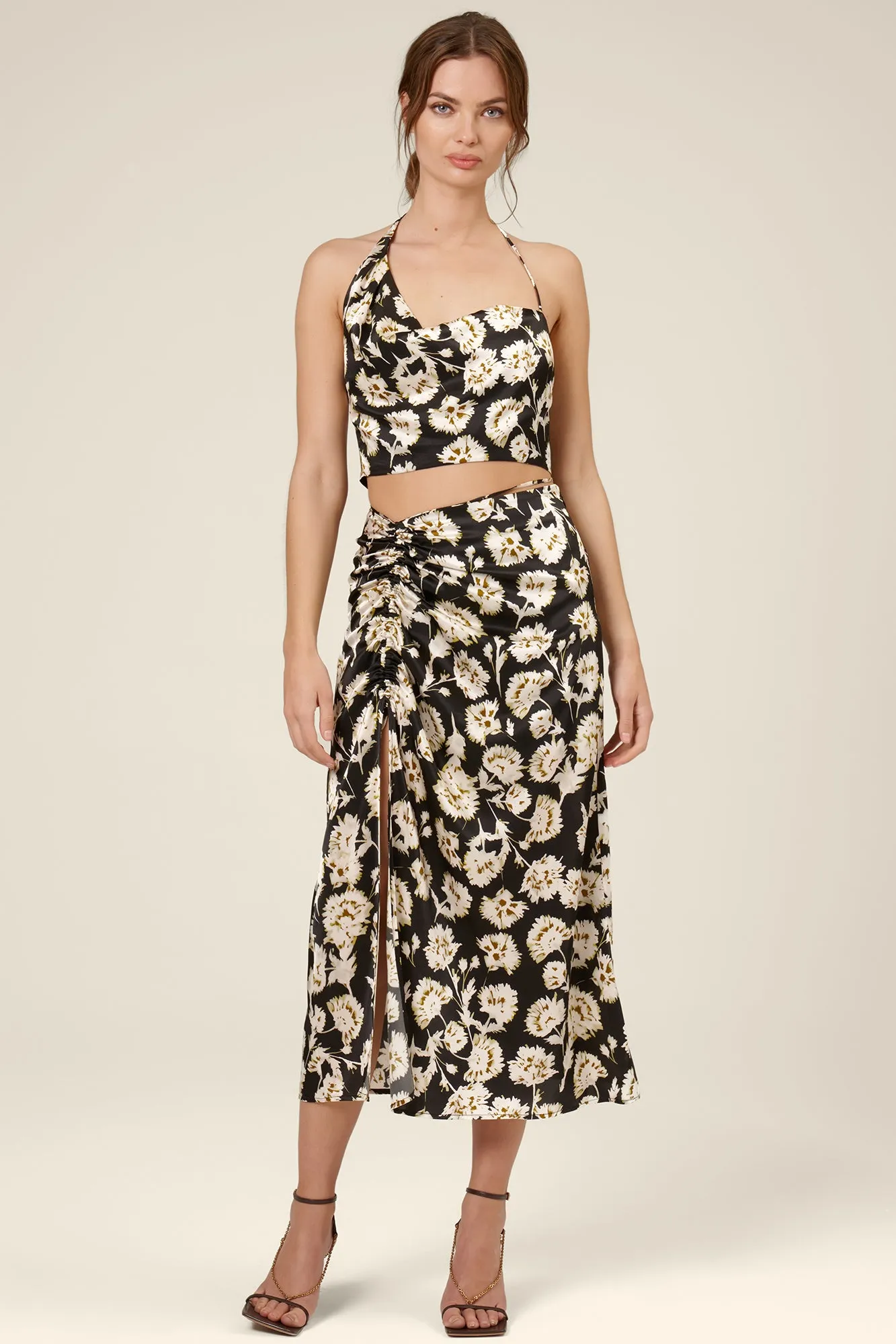 Frances Crop Top - Fan Floral