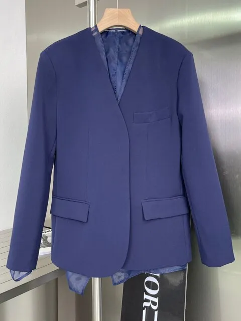French Vintage V-Neck Suit Two-Piece