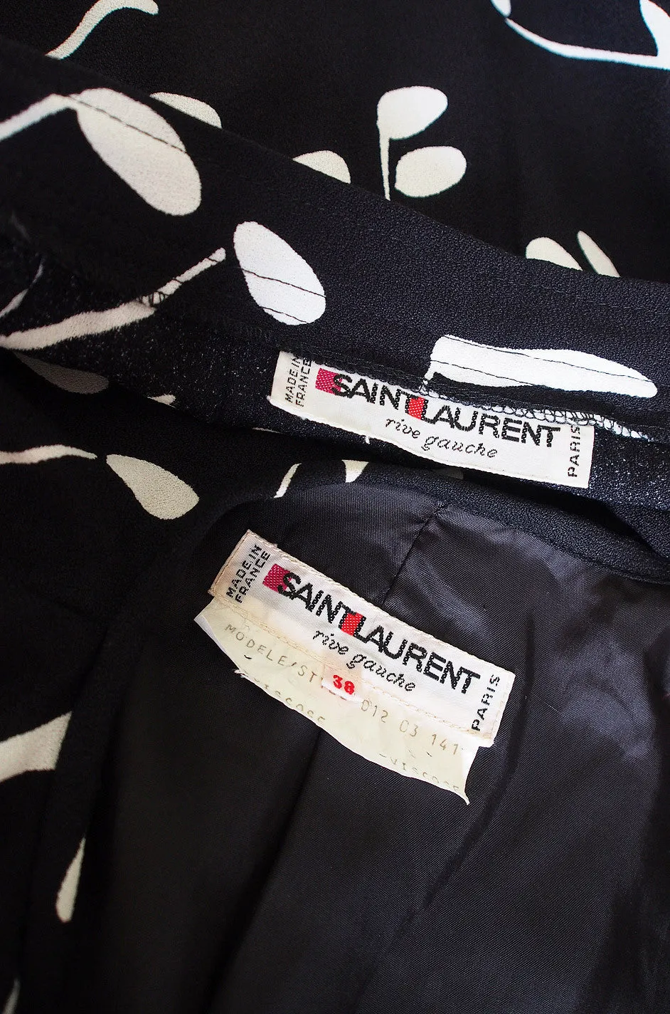 F/W 1982 Yves Saint Laurent Musical Note Set